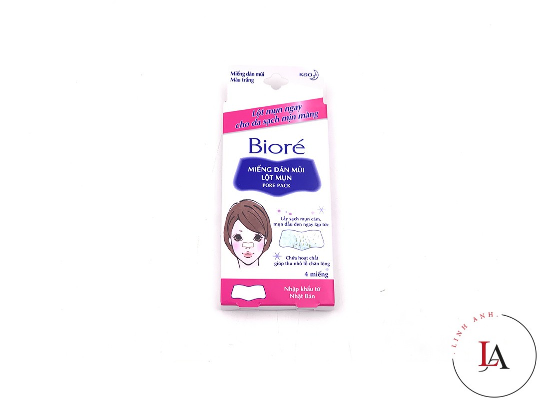Miếng dán lột mụn mũi Biore nữ than hoạt tính